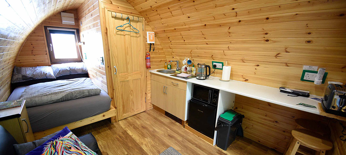Dunvegan Camping Pods self catering accommodation with great facilities in our self catering Pods