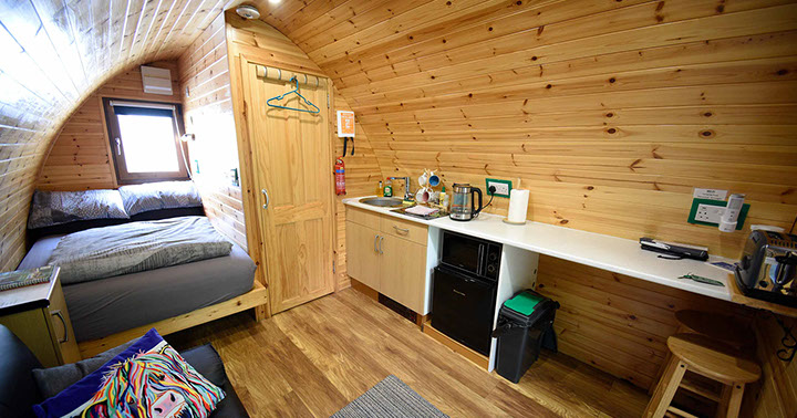 Dunvegan Camping Pods self catering accommodation with great facilities in our self catering Pods