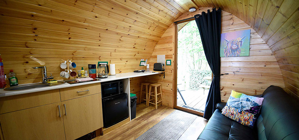 Dunvegan Camping Pods self catering accommodation self catering pods in Dunvegan on the Isle of Skye