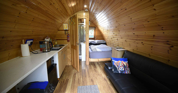 Our self catering Pods contain everything you require for a visit to the Isle of Skye