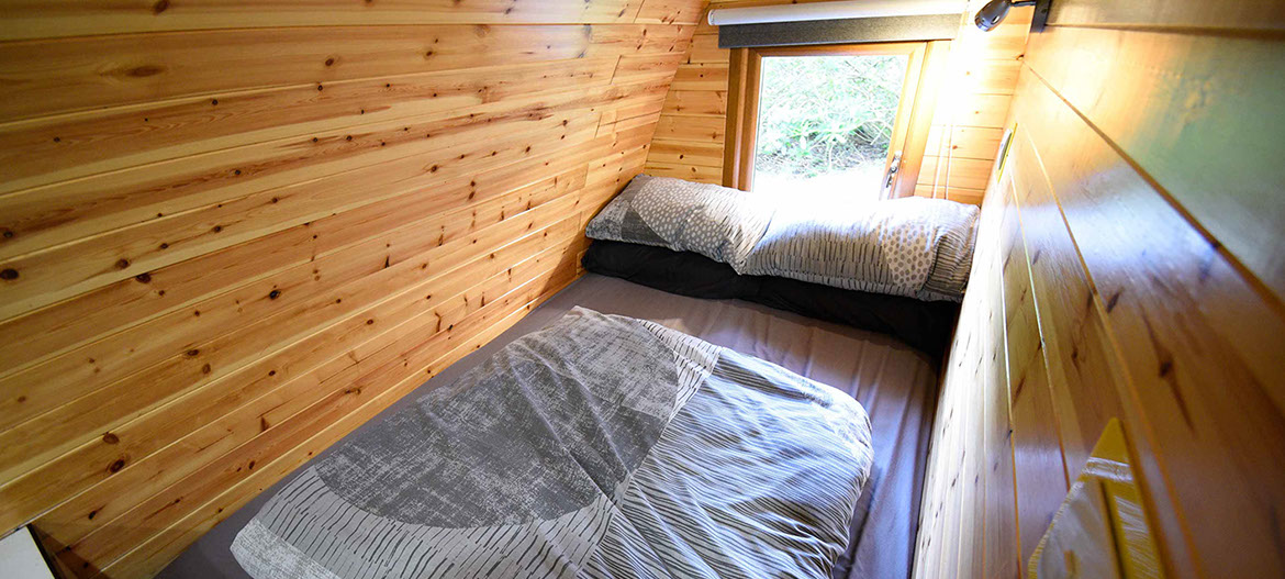 Dunvegan Camping Pods self catering accommodation with double bed