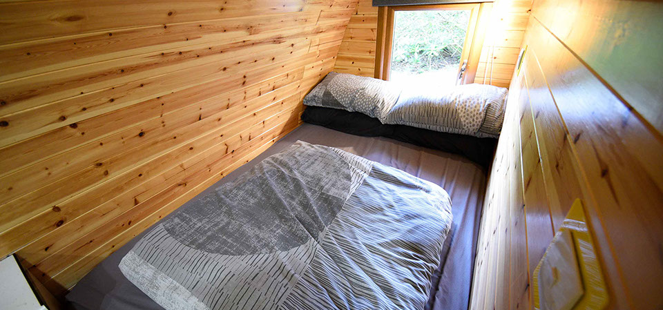 Dunvegan Camping Pods self catering accommodation with double bed