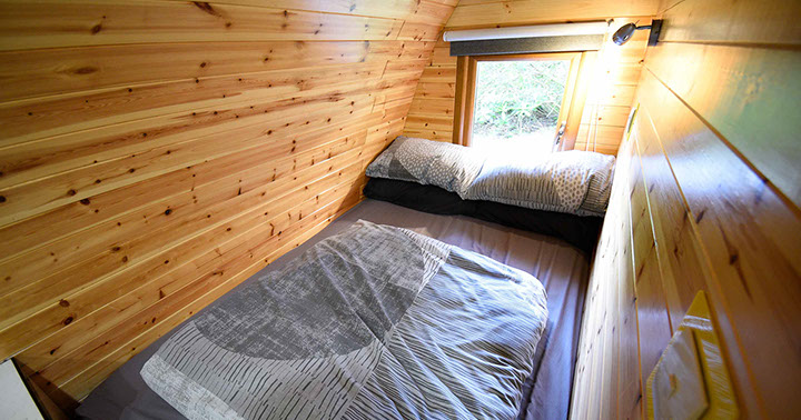 Dunvegan Camping Pods self catering accommodation with double bed