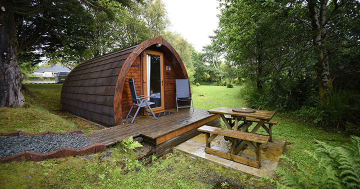 About Dunvegan Camping Pods self catering accommodation 