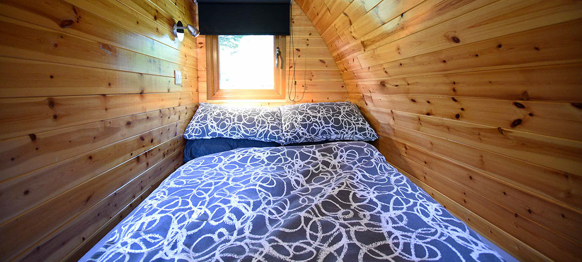 Dunvegan Camping Pods self catering accommodation double bed