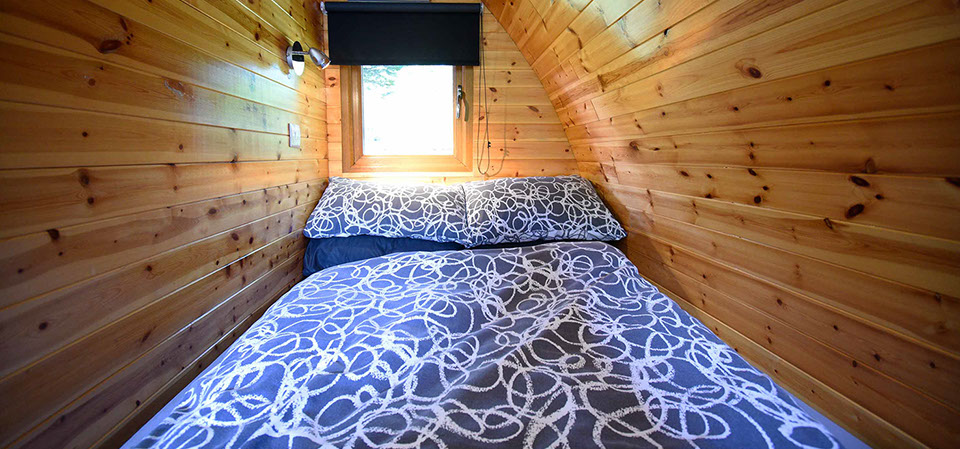 Dunvegan Camping Pods self catering accommodation double bed