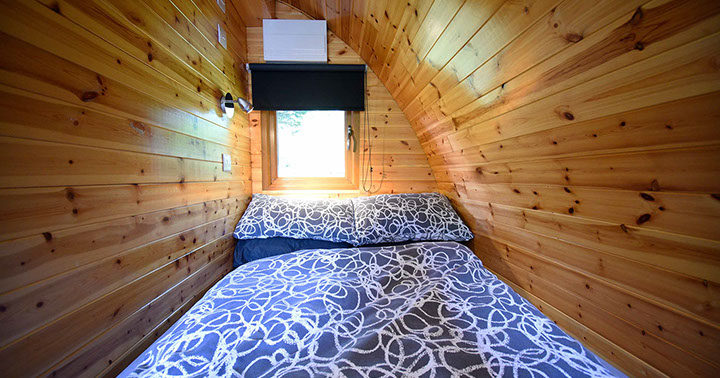 Dunvegan Camping Pods self catering accommodation double bed