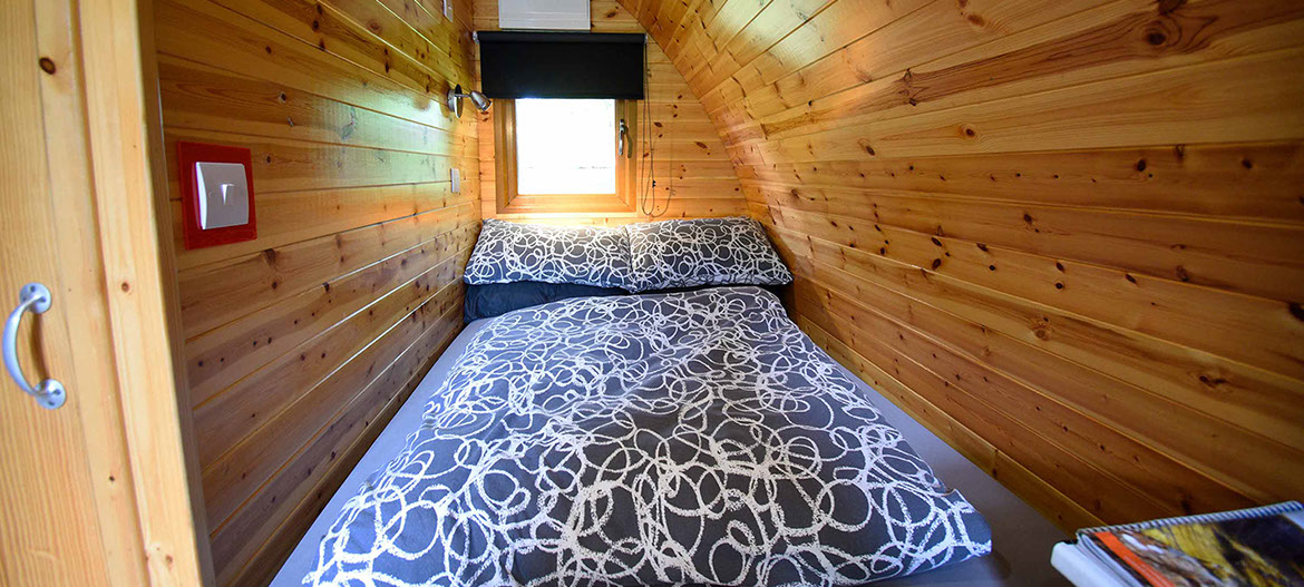 Dunvegan Camping Pods self catering Pods with comfortable double bed