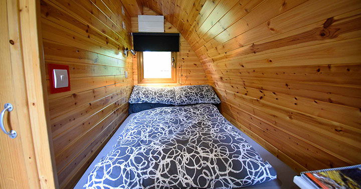 Dunvegan Camping Pods self catering Pods with comfortable double bed