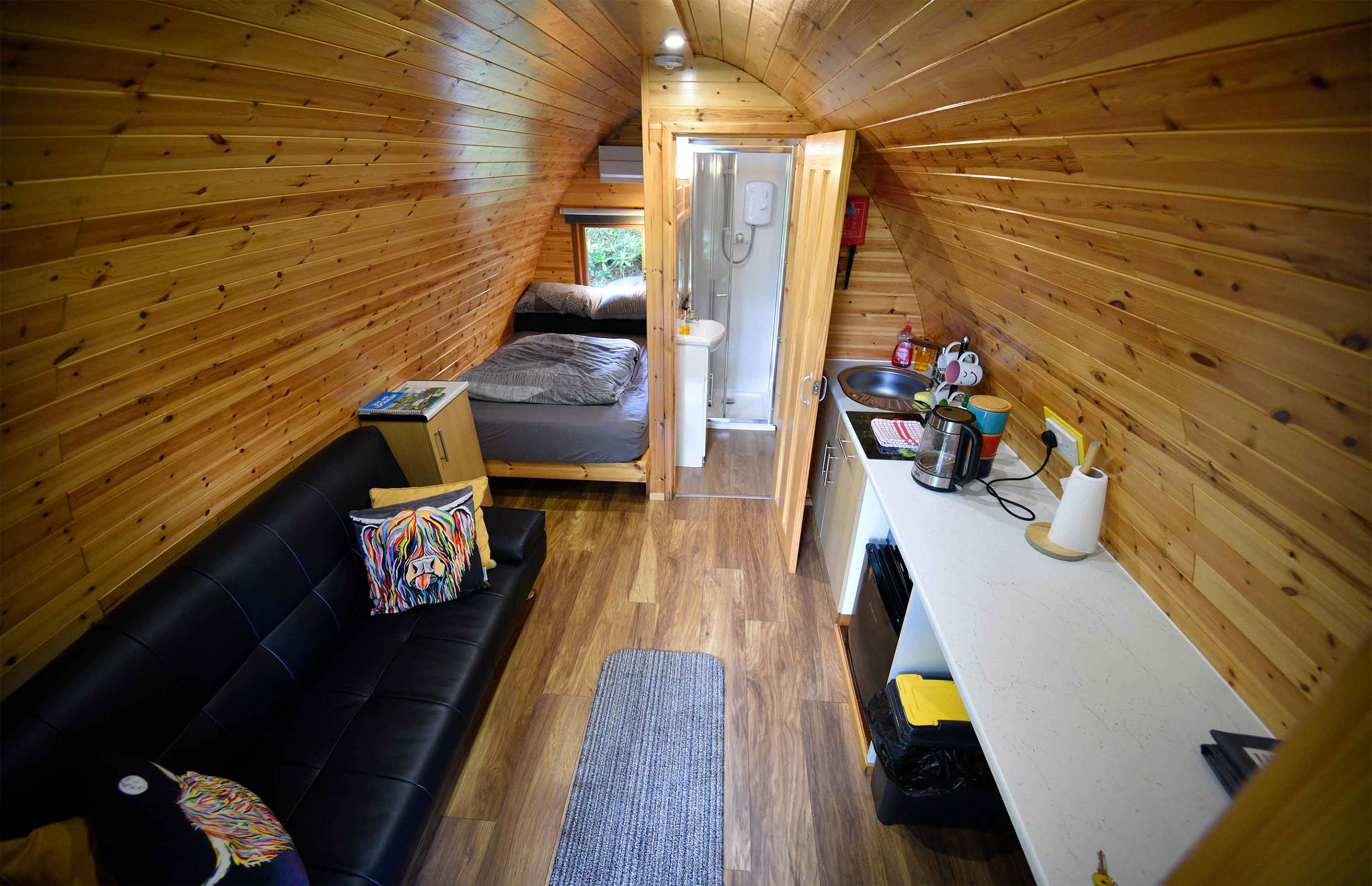 Enjoy a welcome hamper on arrival at Thistle Dubh Dandy self catering accommodation